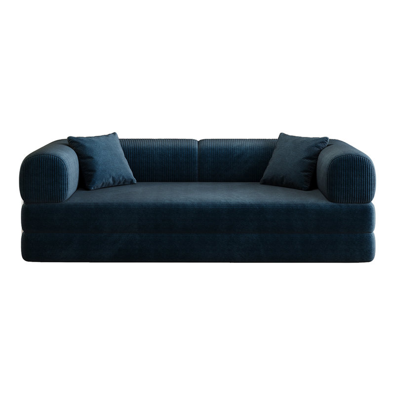 Loveseats Boneless Modular Sectional Sofa, Blue