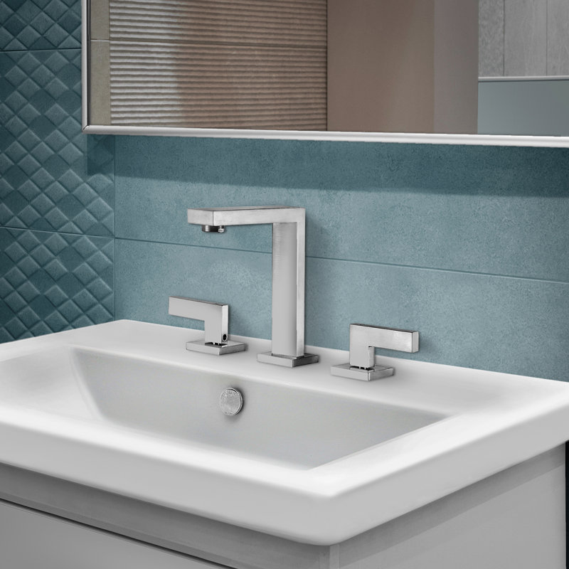 Widespread Bathroom Faucet, Polished Chrome