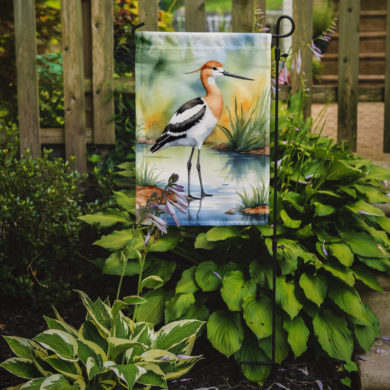 Drapeau de jardin Surfbird Bird, Avocette d'Amérique