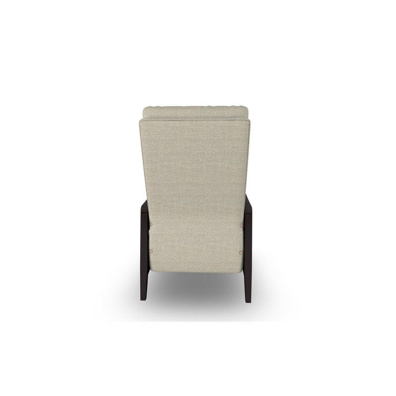 Modern High Leg Recliner, Ivory-22533, Espresso