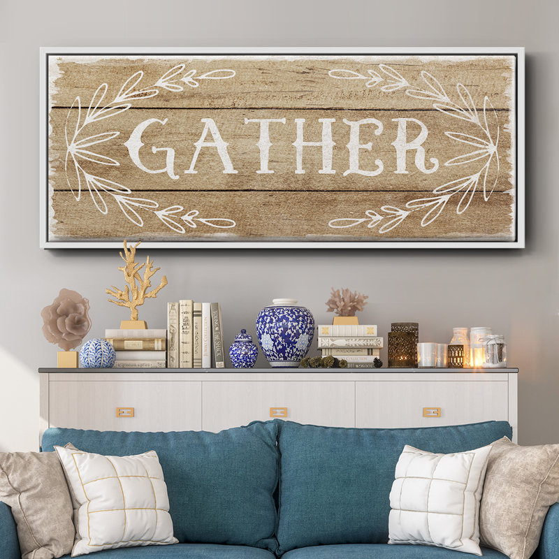 Gather - Toile encadrée, H 8 po x l 20 po