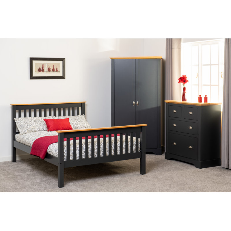 Ursina Bed Frame, Kingsize (5'), Grey