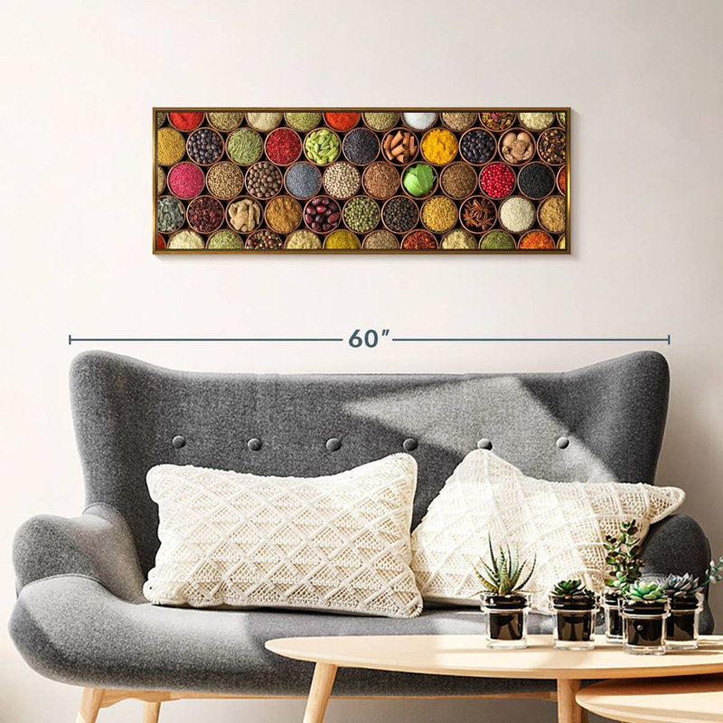 Spice Of All Kinds, Floating Frame Gold, 37" X 13"