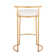 Upholstered Counter Stool with Metal Frame