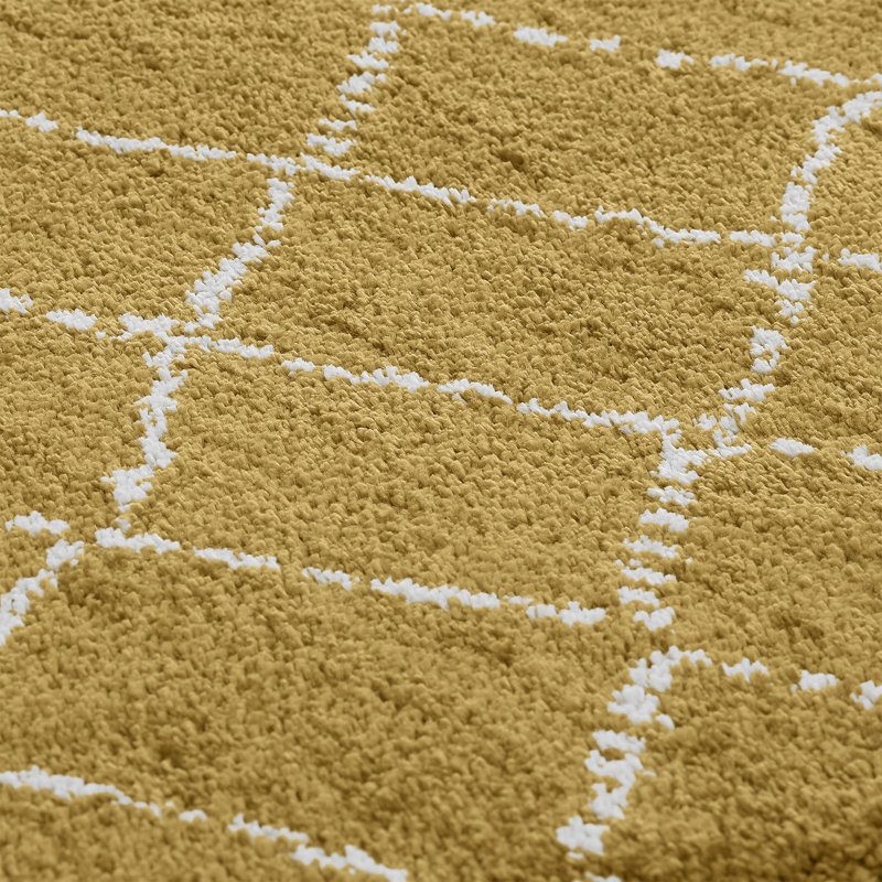 Adelaida area rug Machine Woven Rectangle Yellow, Rectangle 120 x 170cm