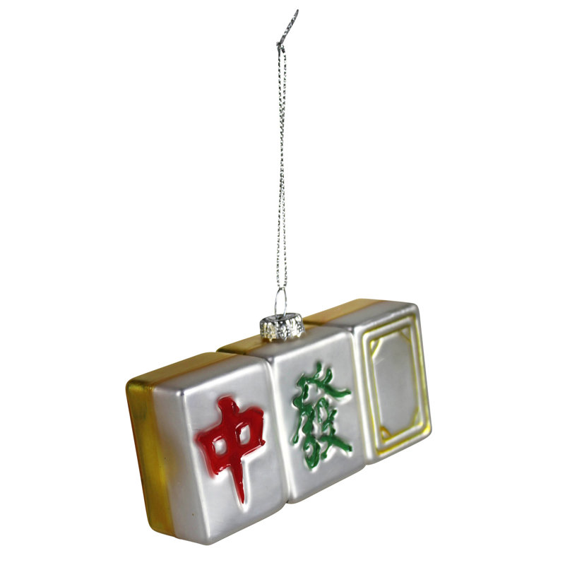 Ornement Mahjong, verre