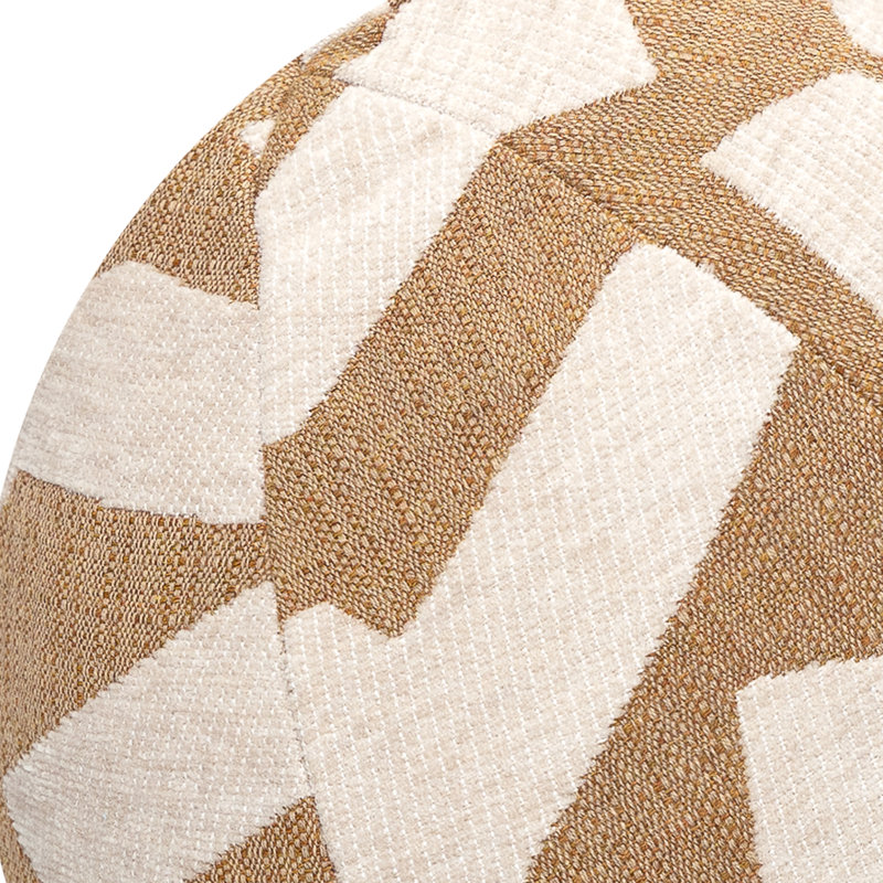 NEW ARRIVALS Circular Indoor/Outdoor Pillow Cover & Insert, Black Abstract