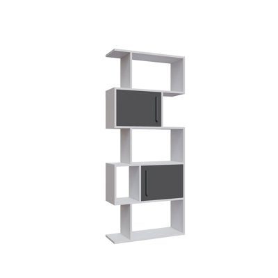 172.7cm H Baptistin Geometric Bookcase