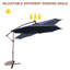 Aya-Rose 114.96'' Lighted Cantilever Umbrella-272200960