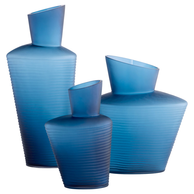 Manarola Handmade Glass Table Vase, 11.5" H x 8" W x 6" D