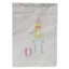 Mélange de polyester à 2 côtés 15 x 11 po alphabet u pour licorne drapeau de jardin