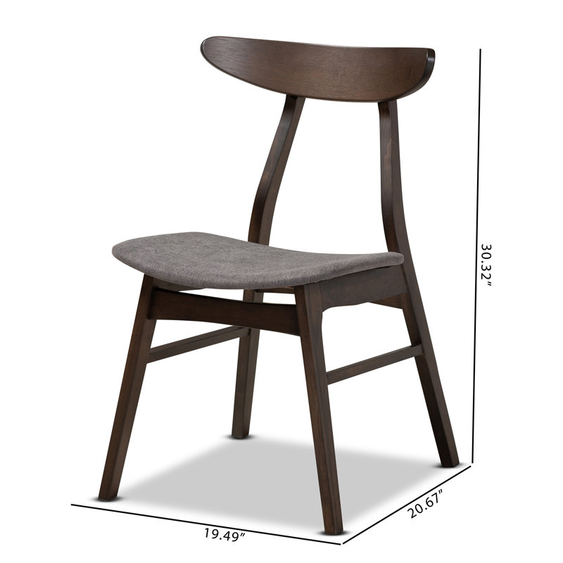 Chikamara 17.91'' H Upholstered Side Chair, Dark Gray
