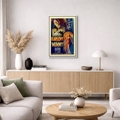 «The Mummy Classic Horror», affiche de film, images de film universel rétro, impression sur toile encadrée
