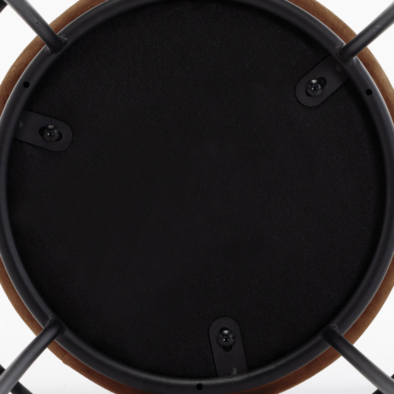 Tabouret de bar 28 po Mccree, Similicuir brun jaunâtre