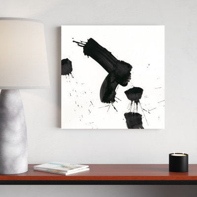 Reproduction d'art sur toile tendue, "Mon monochrome Gestures IV" par June Erica Vess