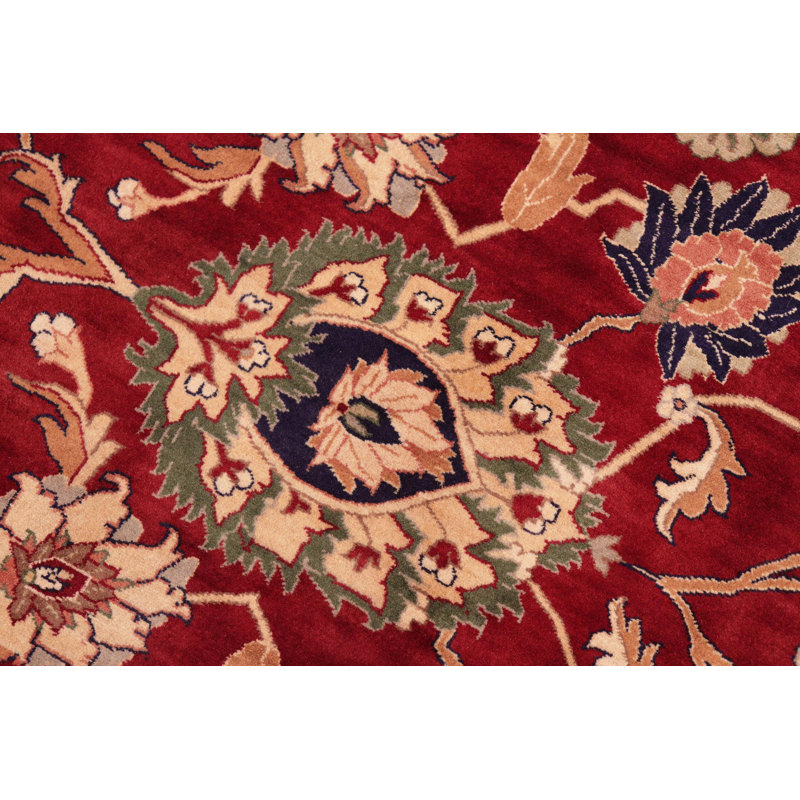 Tapis unique noir / vert / rouge 8 pi 1 po x 10 pi Pacelli 2000 pi Pacelli