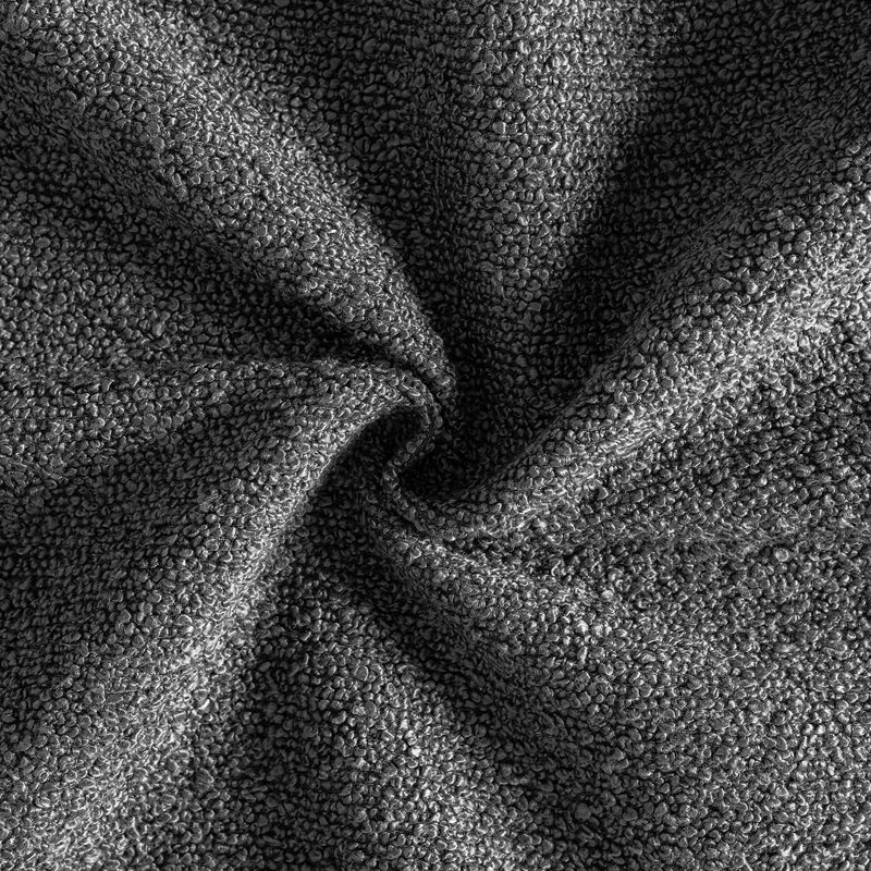 Decorative Pillow Covers Set of 2, Textured Boucle Neutral Winter Throw Pillows Covers, Dark Gray