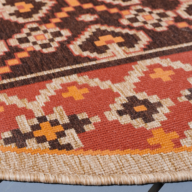 Northpoint Performance Southwestern Indoor/Outdoor Area Rug, Rectangle 5'3" x 7'7"