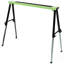 Cheval de scie réglable 2Pack, cheval de travail portatif pliant avec pieds à ouverture rapide, poignée pratique, pour garage, atelier, entièrement assemblé, vert et noir