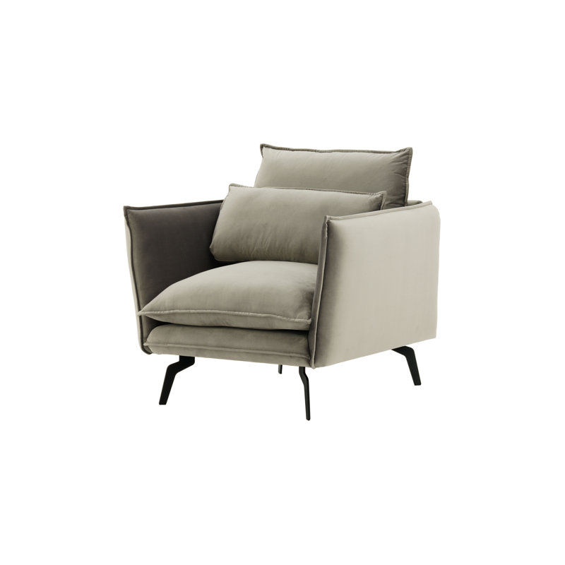 Ferrigno Upholstered Armchair, Grey