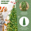 Arbre de Noël artificiel pin vert avec lumières claires/blanches-1393078014