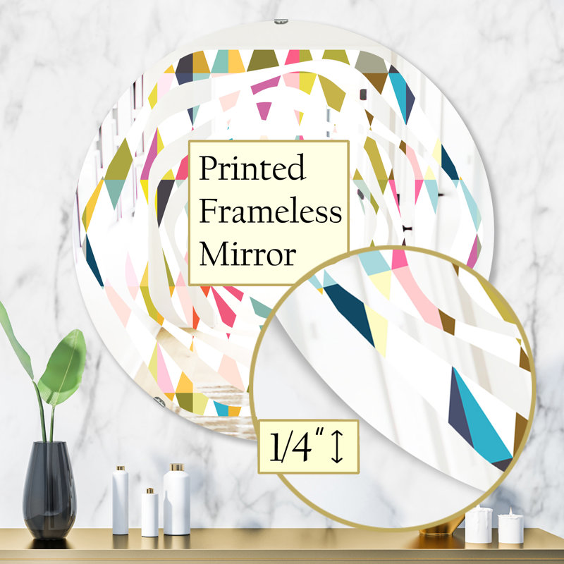 Miroir mural Whirl Diamond VII, H 31,5 po x l po