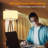 Modern Tripod Floor Lamp Flaxen Lamp Shade Standing Lamp with 3 Color Temperature Light Bulb