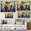 Chouette colorée Popart Watchers III - hibou, art mural animal-624925677-624925678