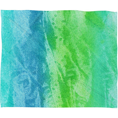 Caribbean Sea Knitted Throw Blanket