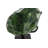 Refractory Glass Sculpture, Green, On Base