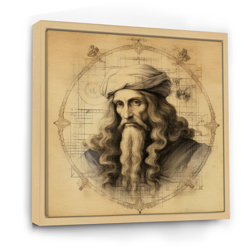 Vinatge, chef-d'œuvre II sur toile, Cadre naturel flottant, H 24 po x l 24 po x P 1 po