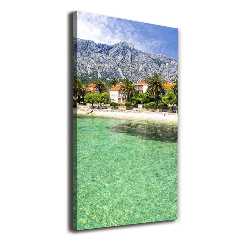 Beach In Croatia - Wrapped Canvas Print