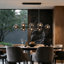 Lustre linéaire moderne en verre à 8 lumières Hornersville-1858439307