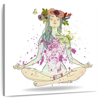 «Kerrick Floral Girl» méditant