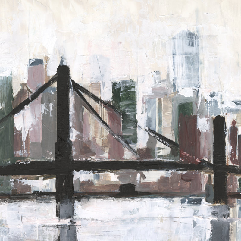 City Silhouette I by Ethan Harper - Wrapped Canvas Print, 30 cm H x 30 cm W