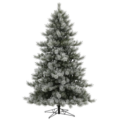Vickerman 6.5'' X 53" Flocked Cayce Pine Artificial Christmas Tree, Unlit