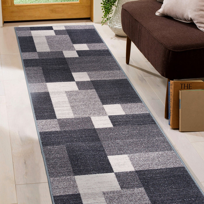 Wrought Studio Akieba Performance Gray Rug & Reviews | Wayfair