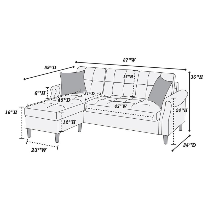 Canapé modulaire Modern, Café
