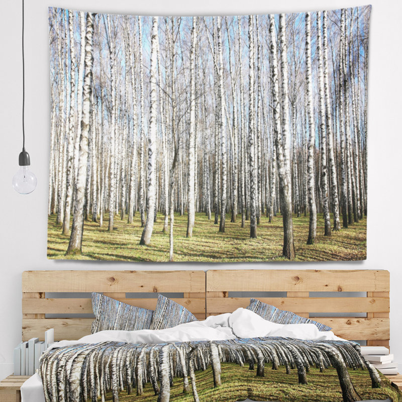 Tapisserie ensoleillée «Sunny Day» en bouleau, H 32 po x l 39 po