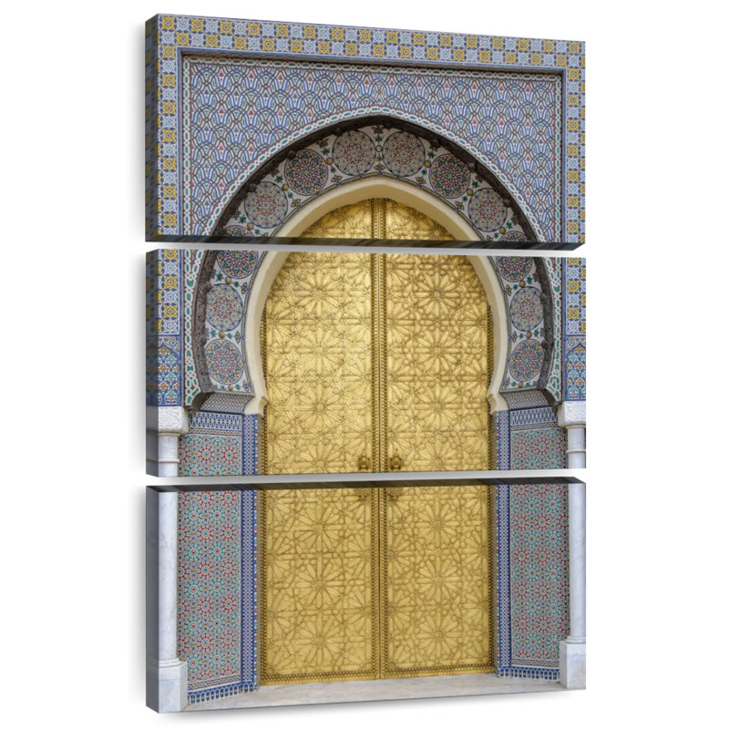 Porte de style marocain, H 38 po x l 24 po