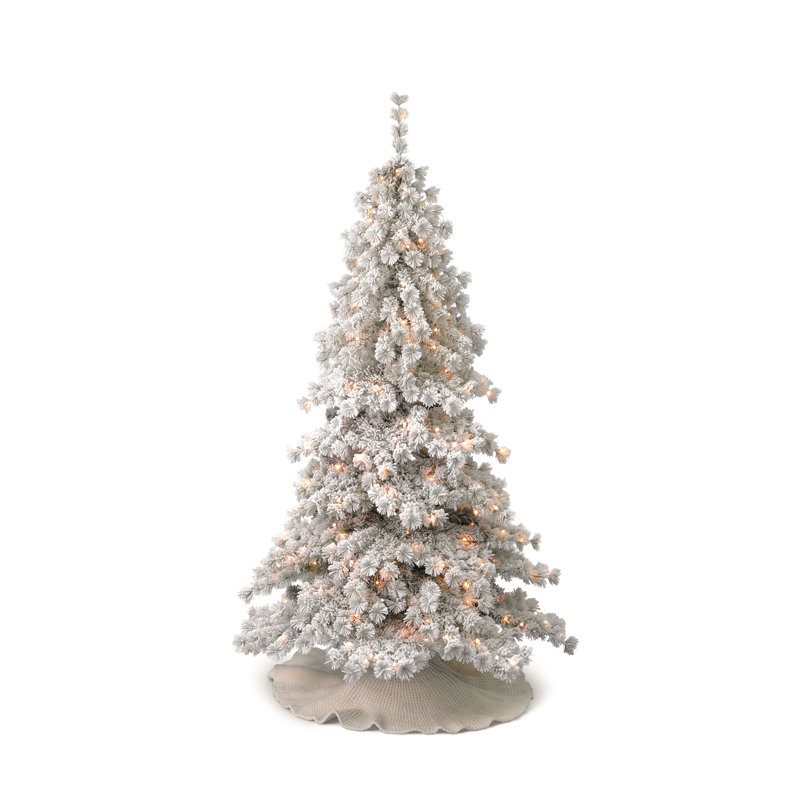 Arbre de Noël artificiel éclairé - Comprend un sac de rangement pour arbre et une télécommande, 6.5'