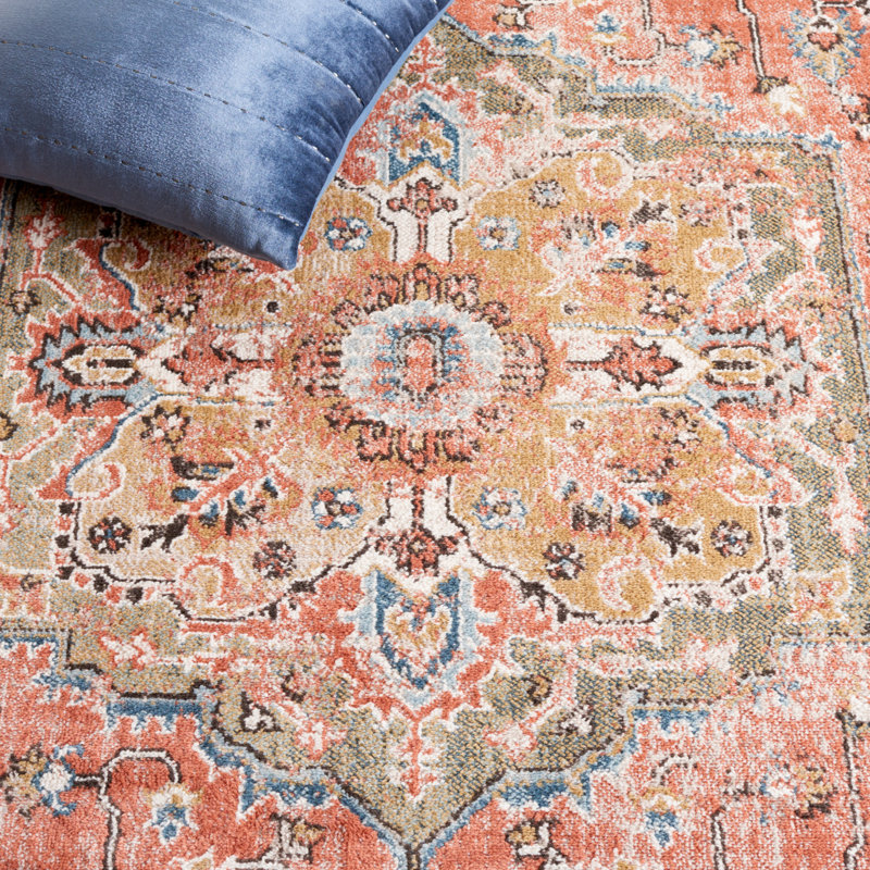 Monaville Performance Oriental Rug, Round 6'7"
