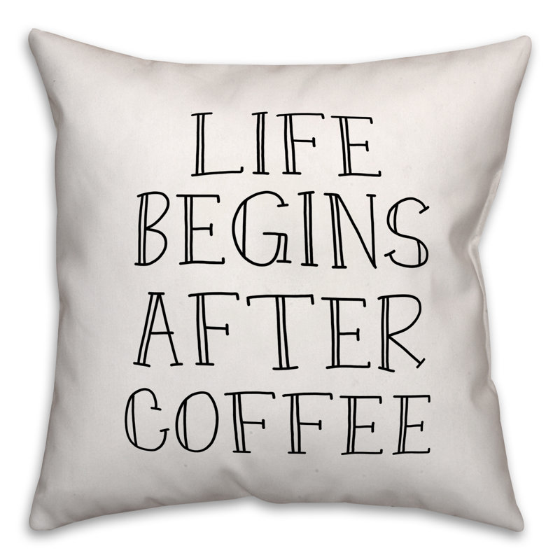 Life Appliqued Throw Pillow