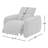 Pompeo Upholstered Recliner Armchair-749370965