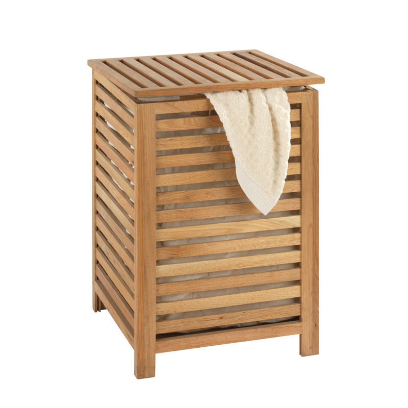 Norway Wood Cabinet Laundry Hamper