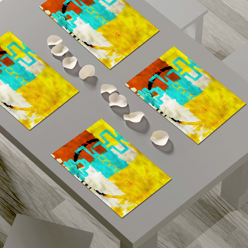 Napperon abstrait en polyester