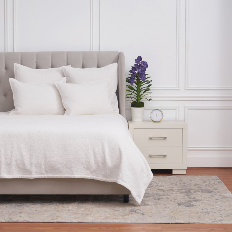 Chander Dove Coverlet, King Coverlet, Blue