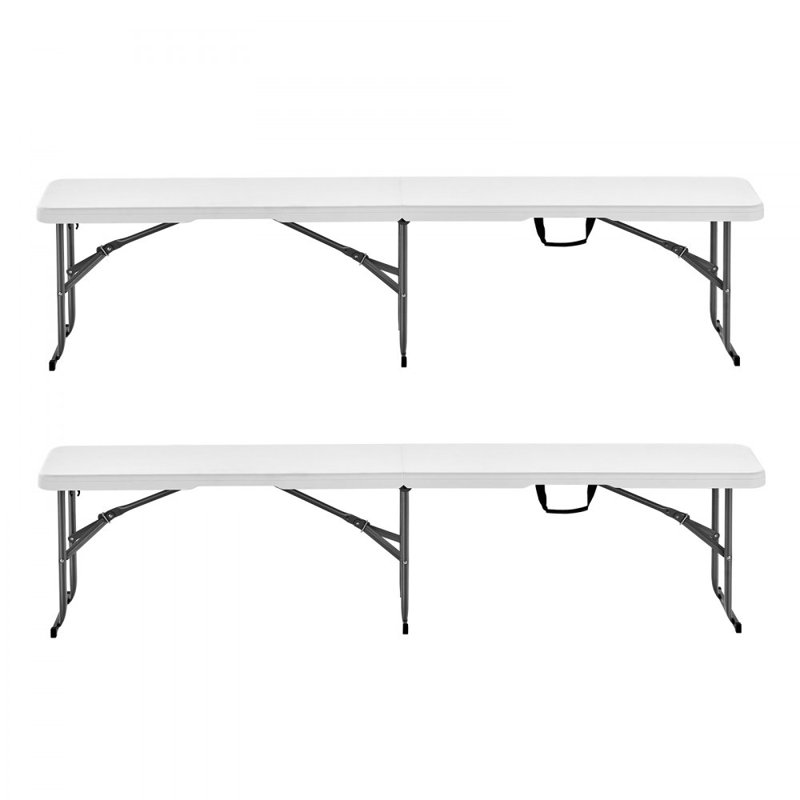 Ensemble de 2 bancs d'extérieur pliables 6 pi pour camping pique-nique