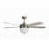 Tulip 52 inch Brushed Nickel Ceiling Fan with LED Light Kit and Remote Control