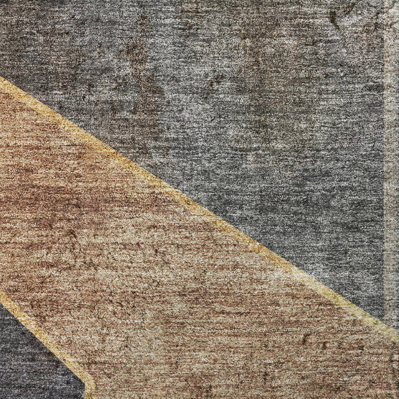 Tapis à poil long de qualité supérieure lavable à la machine ADS648, Charcoal, 9' x 12'
